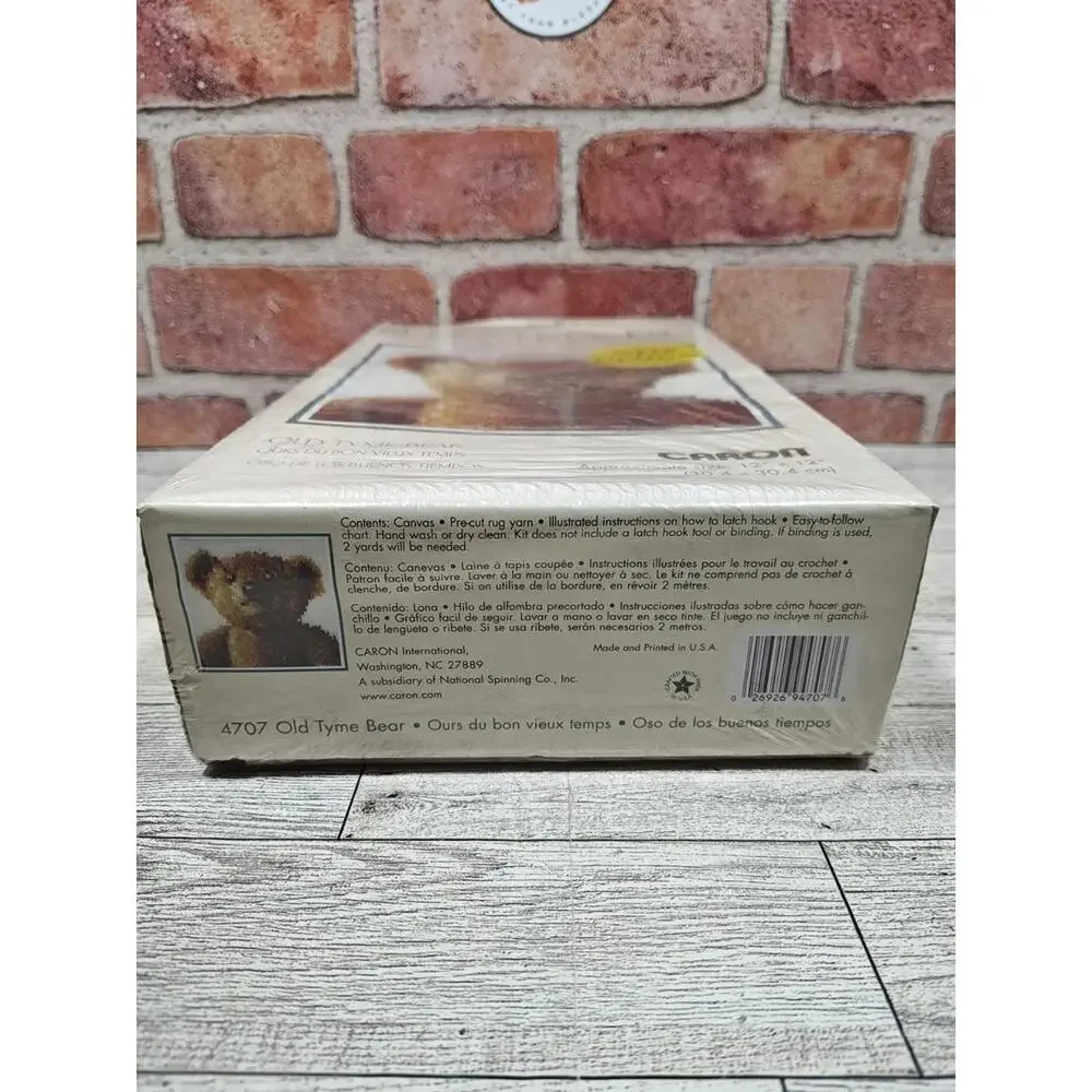 Vintage Caron Wonder Art Old Tyme Bear Latch Hook #4707 12